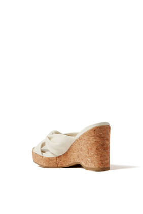 Avenue 95 Leather Wedge Mules